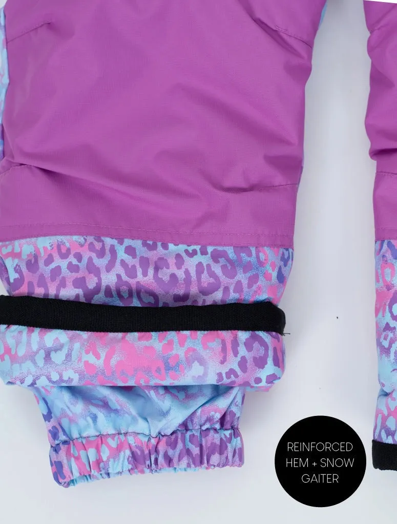 Rainbow Leopard Snowrider One Piece Snowsuit
