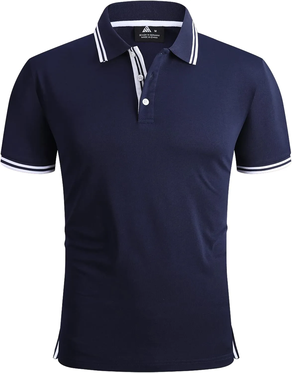 SECOOD Men's Polo Shirt Moisture Wicking Summer Short Sleeve Tennis Golf Shirts Casual Stylish