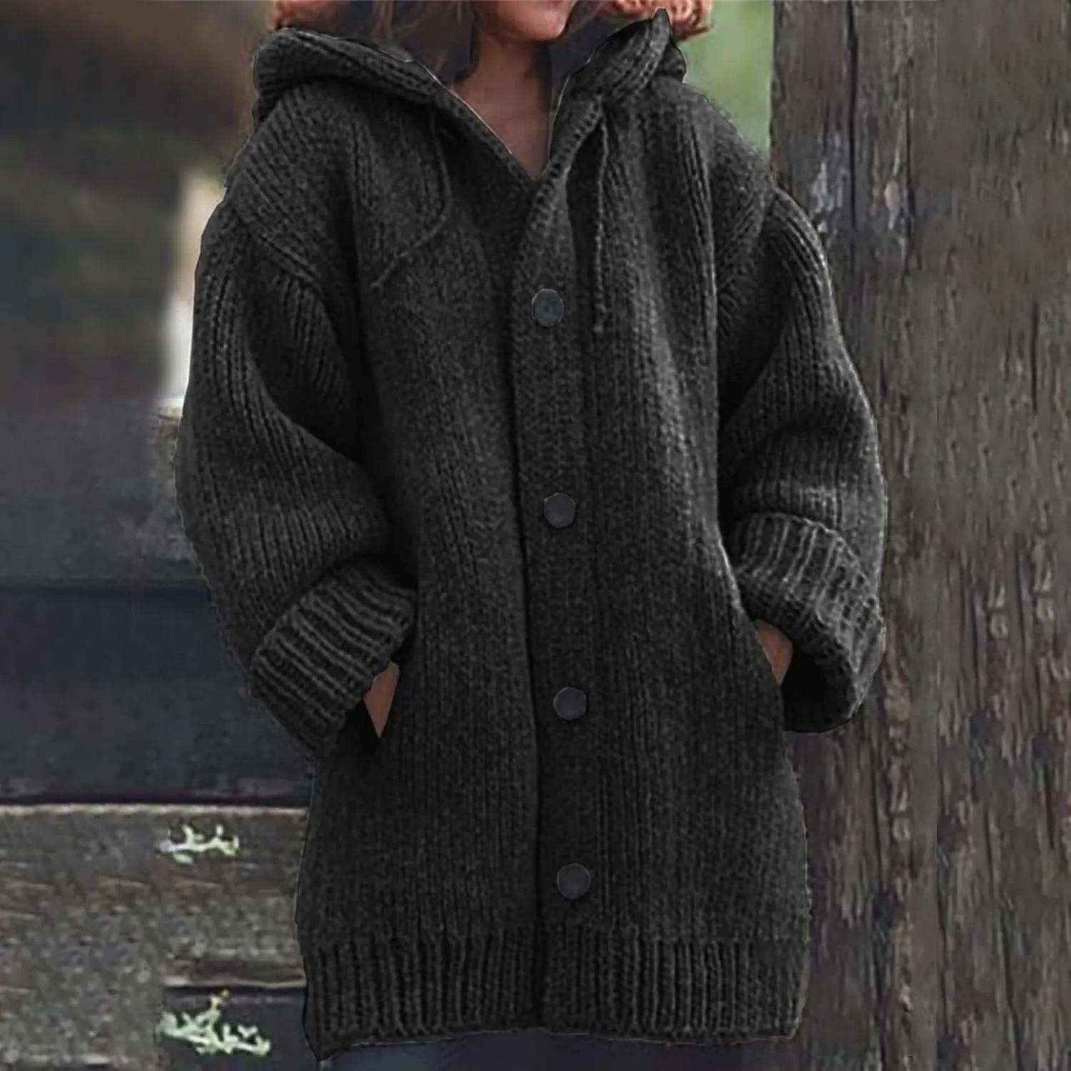 SHAOBGE plus Size Coats for Women 5x Winter Thick Autumn And Winter Sweater Large Size Knit Sweater Womens plus Size