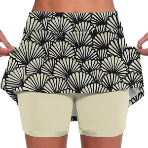 Skorts for Women High Waist Skirt Dressy Casual Plus Size with Underneath Tennis Skirt with Pockets Tummy Control