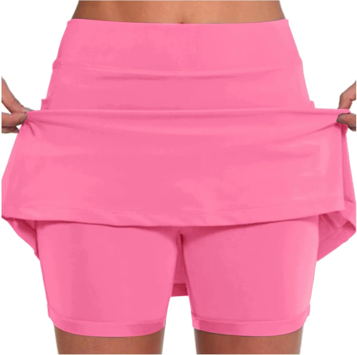 Skorts for Women with Pockets High Waisted Athletic Shorts Tennis Golf Yoga Skirts Shorts Lightweight Workout Skorts