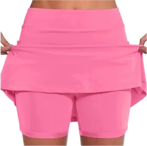 Skorts for Women with Pockets High Waisted Athletic Shorts Tennis Golf Yoga Skirts Shorts Lightweight Workout Skorts