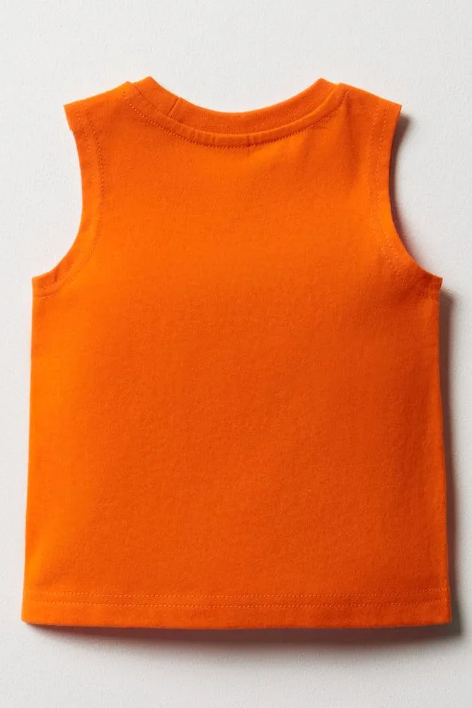 Sleeveless T-Shirt Orange