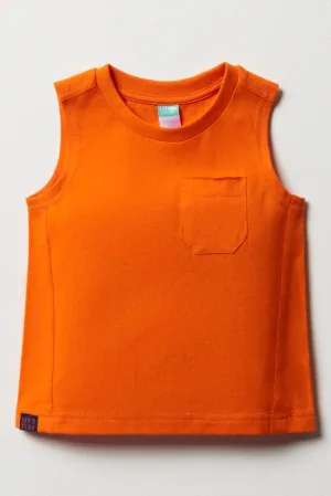 Sleeveless T-Shirt Orange