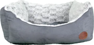 Snug & Cosy Novara Rectangular Dog Bed Charcoal 36"
