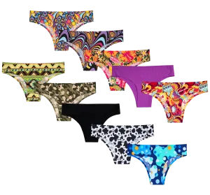 Spring Glow Bundle - Ladies Seamless Brazilian Briefs 10 Pack