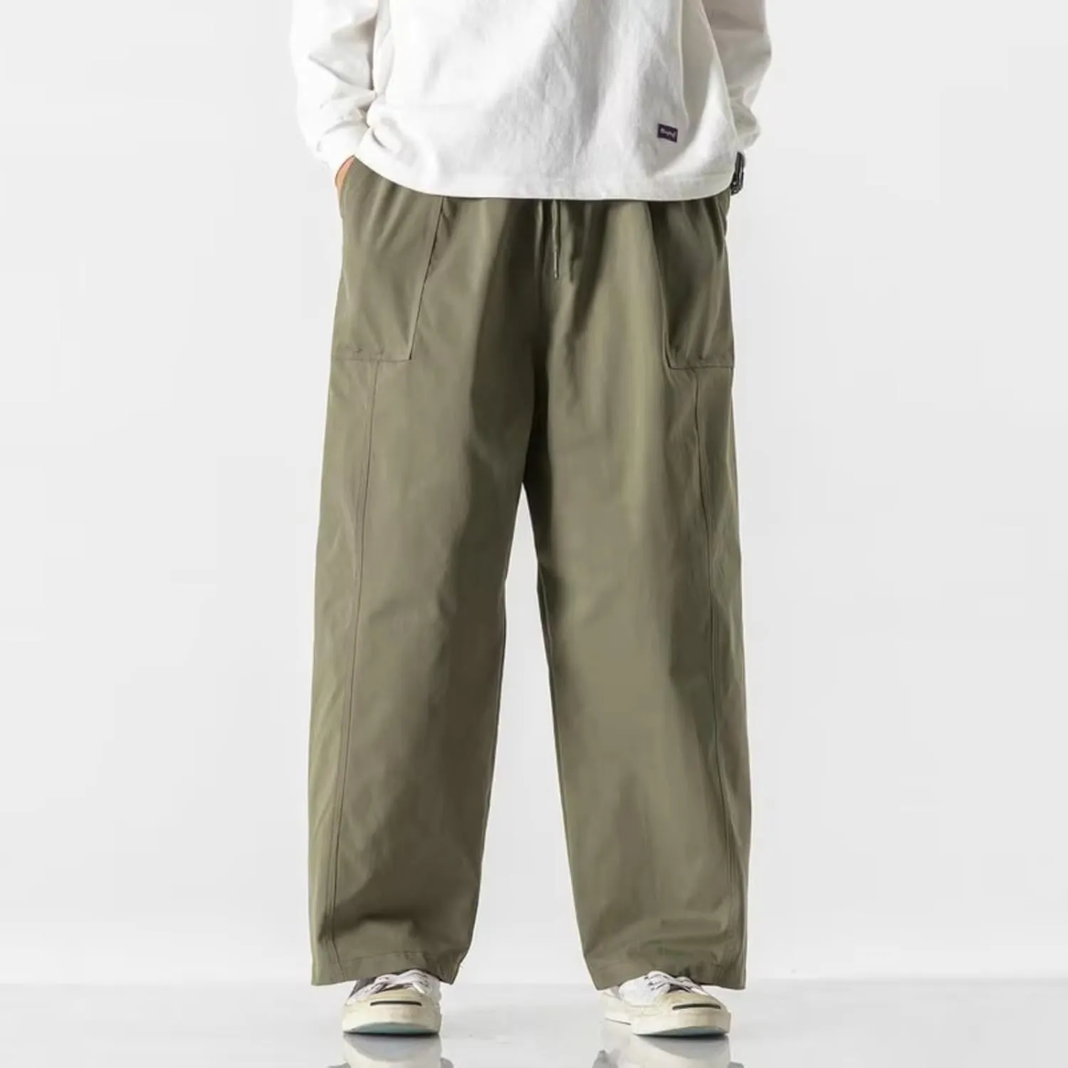 Streetwear Men's Cargo Pants Loose Sweatpants Korean Men Woman Harem Pants Oversized Casual Trousers Male