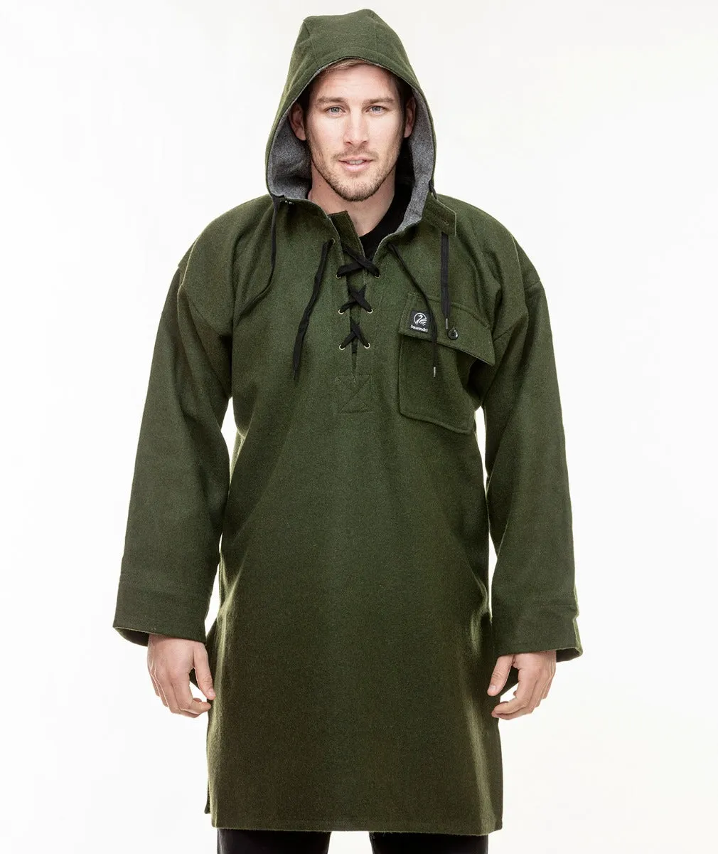 Swanndri Men's Original Wool Bushshirt with Lace-up front