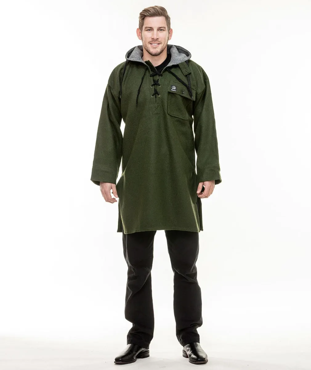 Swanndri Men's Original Wool Bushshirt with Lace-up front