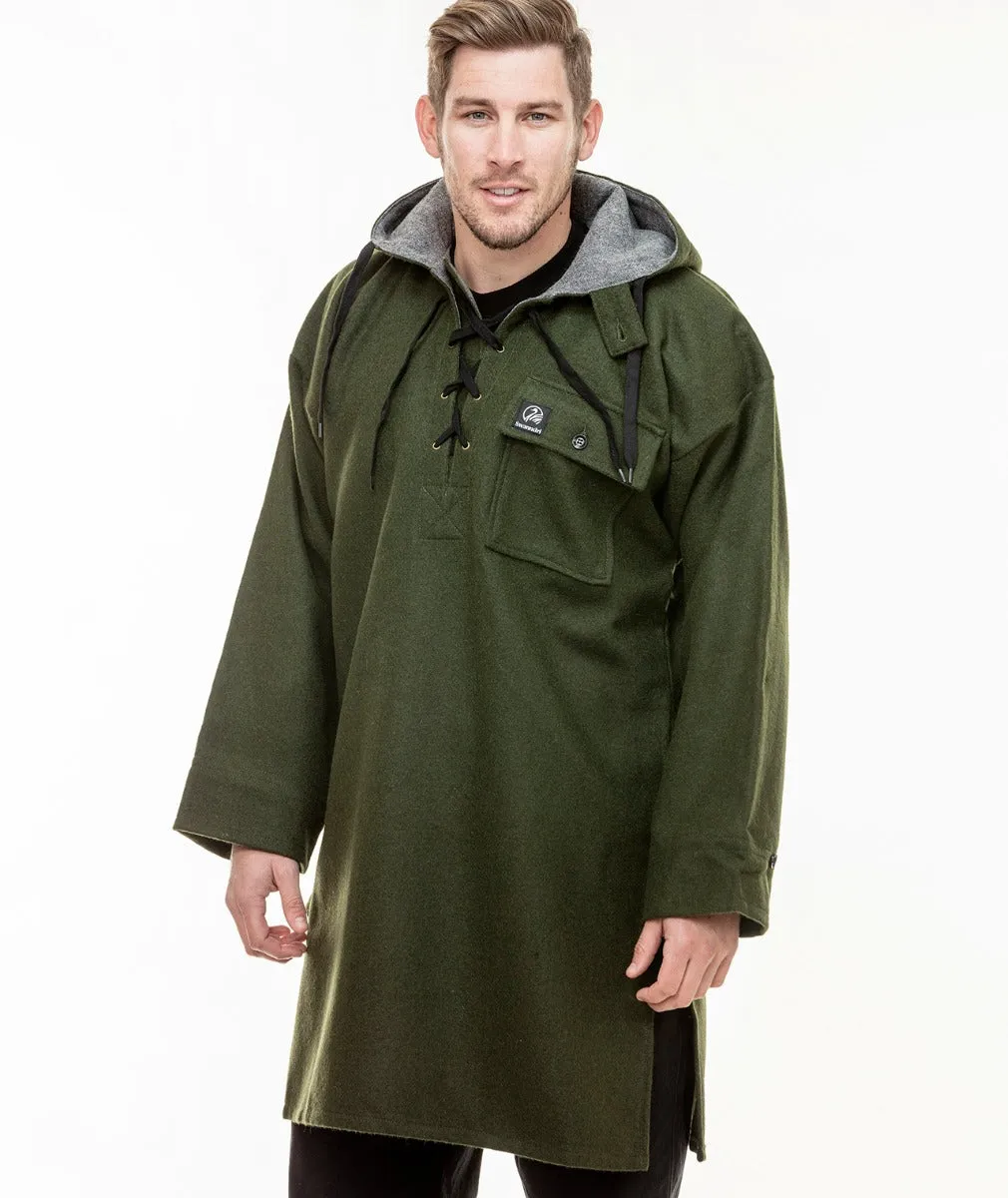 Swanndri Men's Original Wool Bushshirt with Lace-up front