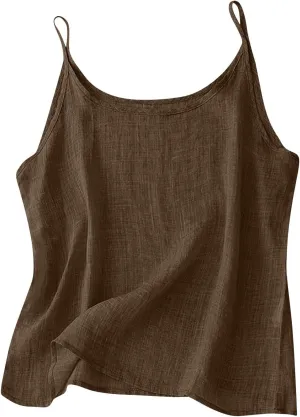 Tank Top for Women Plus Size,Summer Casual Camisole Tops Loose Fit Comfy Soft Sleeveless Tshirts Blouses 2025