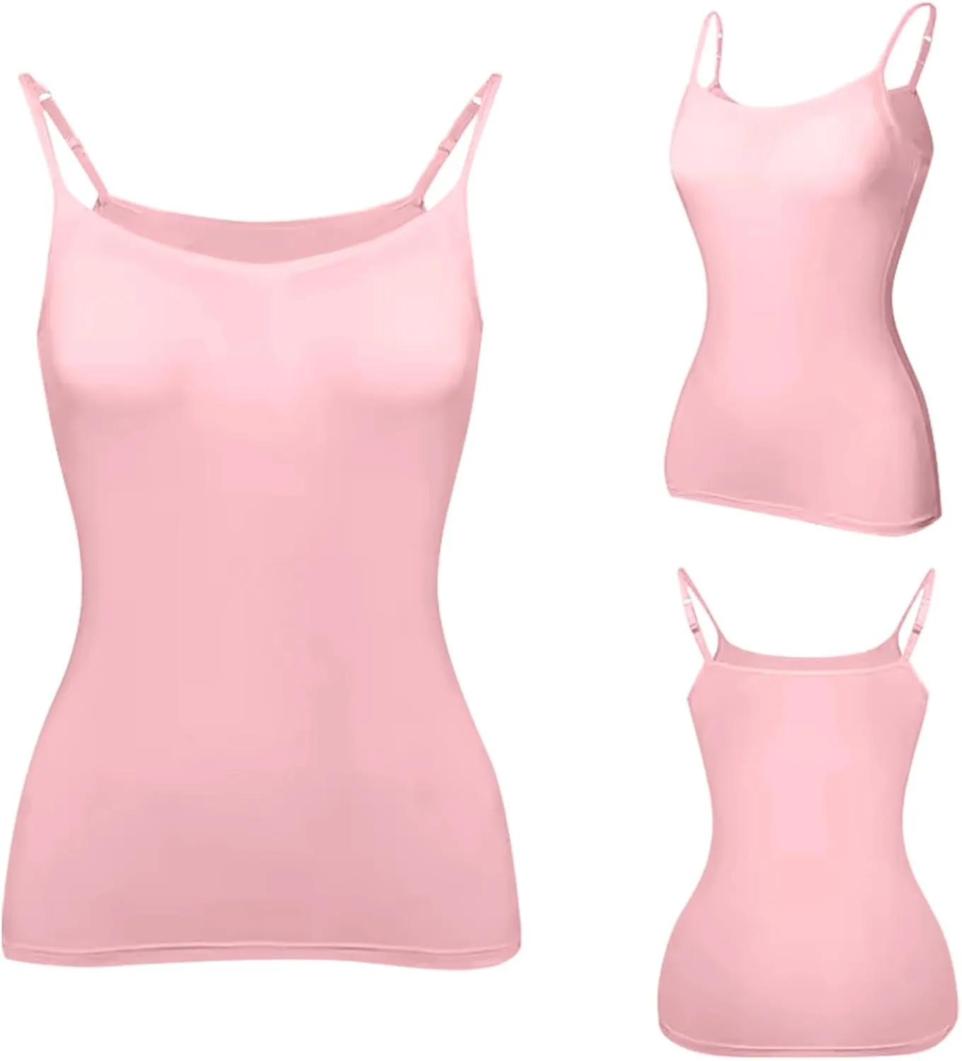 Tank Top for Women with Workout 2025 Adjustable Spaghetti Strap Fitted Camisole