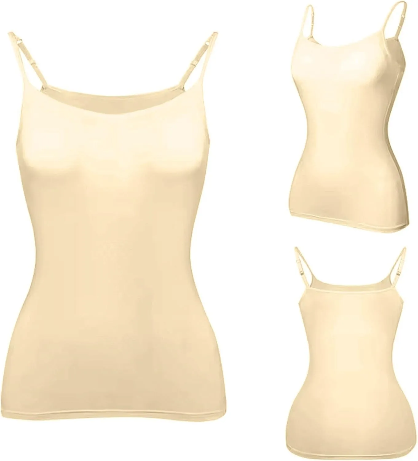 Tank Top for Women with Workout 2025 Adjustable Spaghetti Strap Fitted Camisole