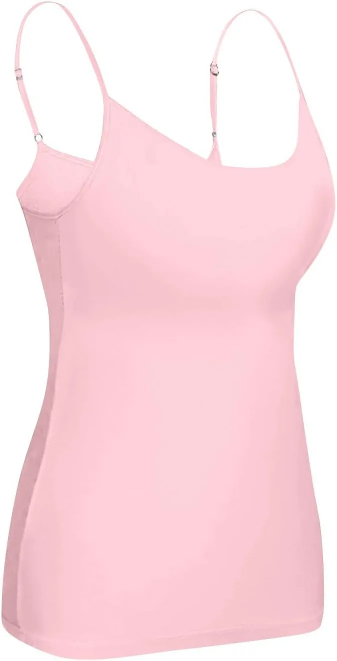 Tank Top for Women with Workout 2025 Adjustable Spaghetti Strap Fitted Camisole