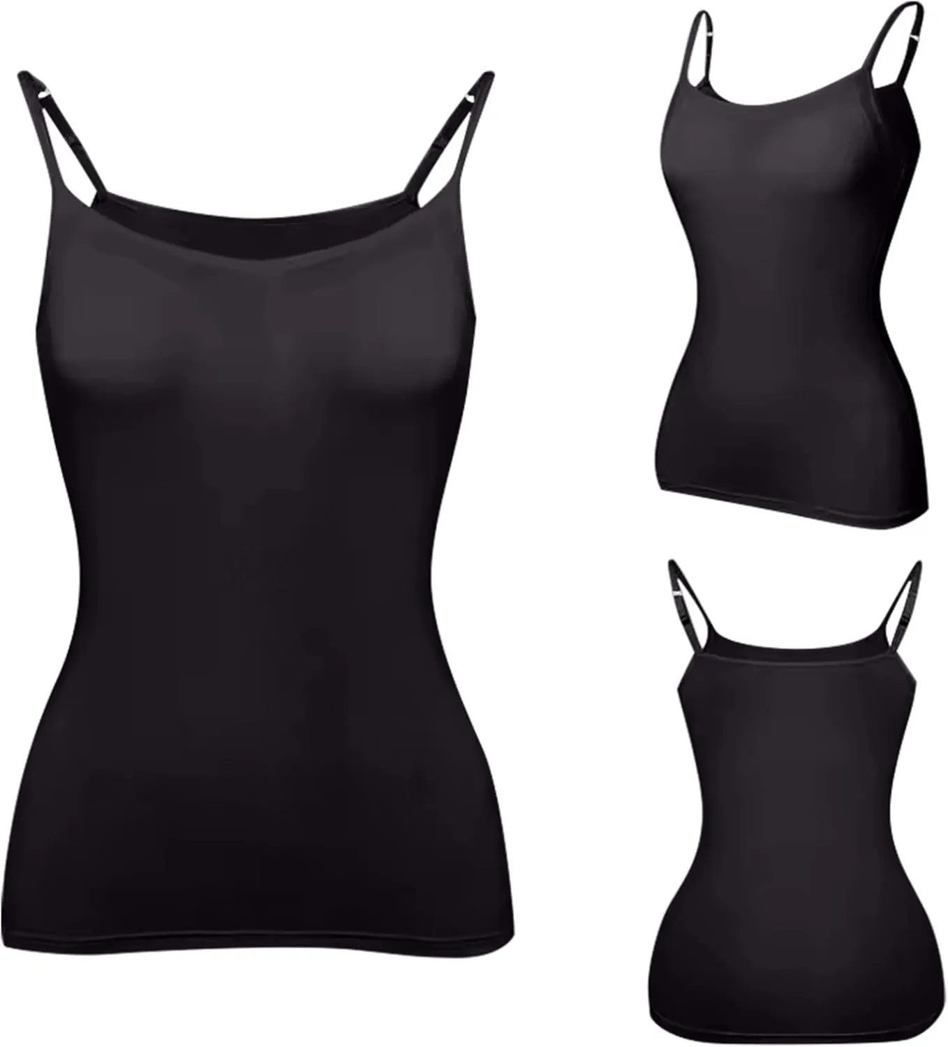 Tank Top for Women with Workout 2025 Adjustable Spaghetti Strap Fitted Camisole