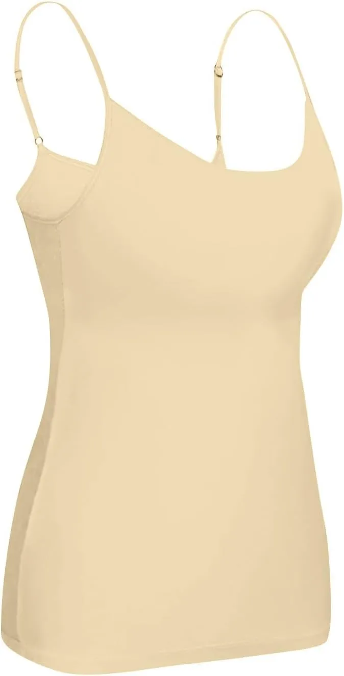 Tank Top for Women with Workout 2025 Adjustable Spaghetti Strap Fitted Camisole