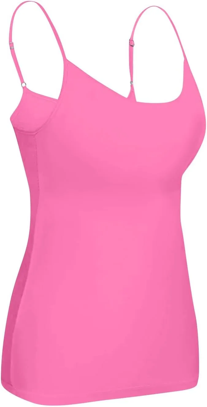 Tank Top for Women with Workout 2025 Adjustable Spaghetti Strap Fitted Camisole