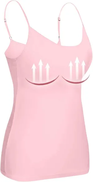 Tank Top for Women with Workout 2025 Adjustable Spaghetti Strap Fitted Camisole