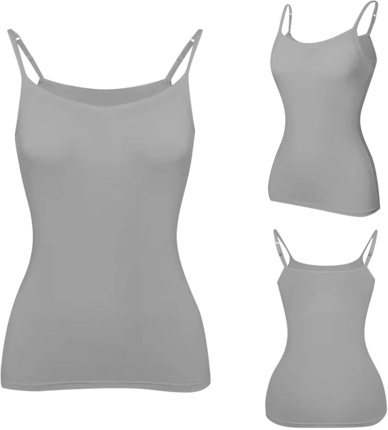Tank Top Women Athletic Built in Bra Adjustable Spaghetti Strap 2025 Cami Tops Summer Shirts Sleeveless Under Clothes
