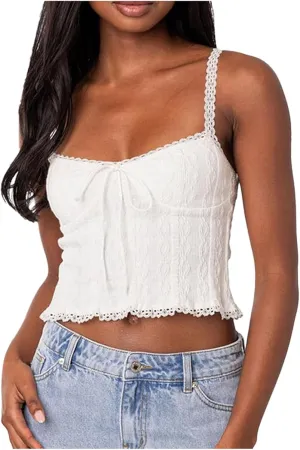 Tank Tops for Women Y2k Sleeveless Crop Tank Top Women Sexy Low Square Neck Slim Fit Camisole Spaghetti Strap