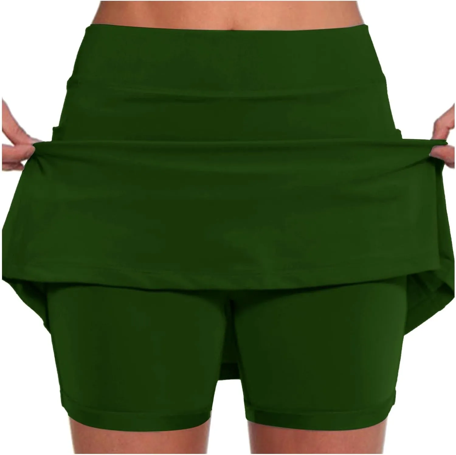 Tennis Skirt for Women with Pockets Yoga Shorts High Waisted Athletic Golf Skorts Running Workout Skirts 2 in 1 S-5XL