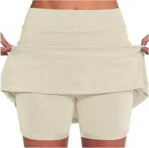 Tennis Skirt for Women with Pockets Yoga Shorts High Waisted Athletic Golf Skorts Running Workout Skirts 2 in 1 S-5XL