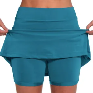 Tennis Skirts for Women with Shorts Pockets Athletic Golf Skorts Workout Running Layered Casual Mini Skater Skorts