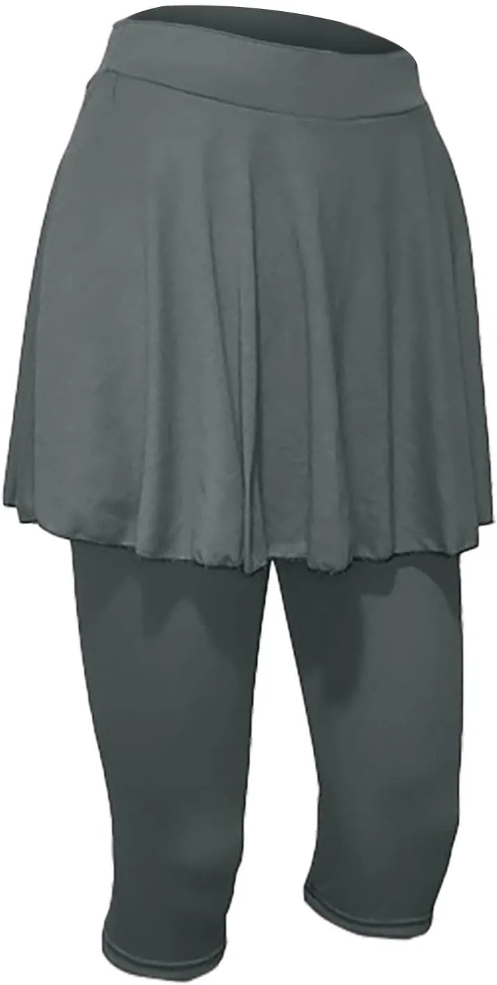 Tennis Skirts for Women Yoga Golf Pants Skorts Womens Capri Leggings with Pockets Skirted Gym Legging with Athletic Skirt