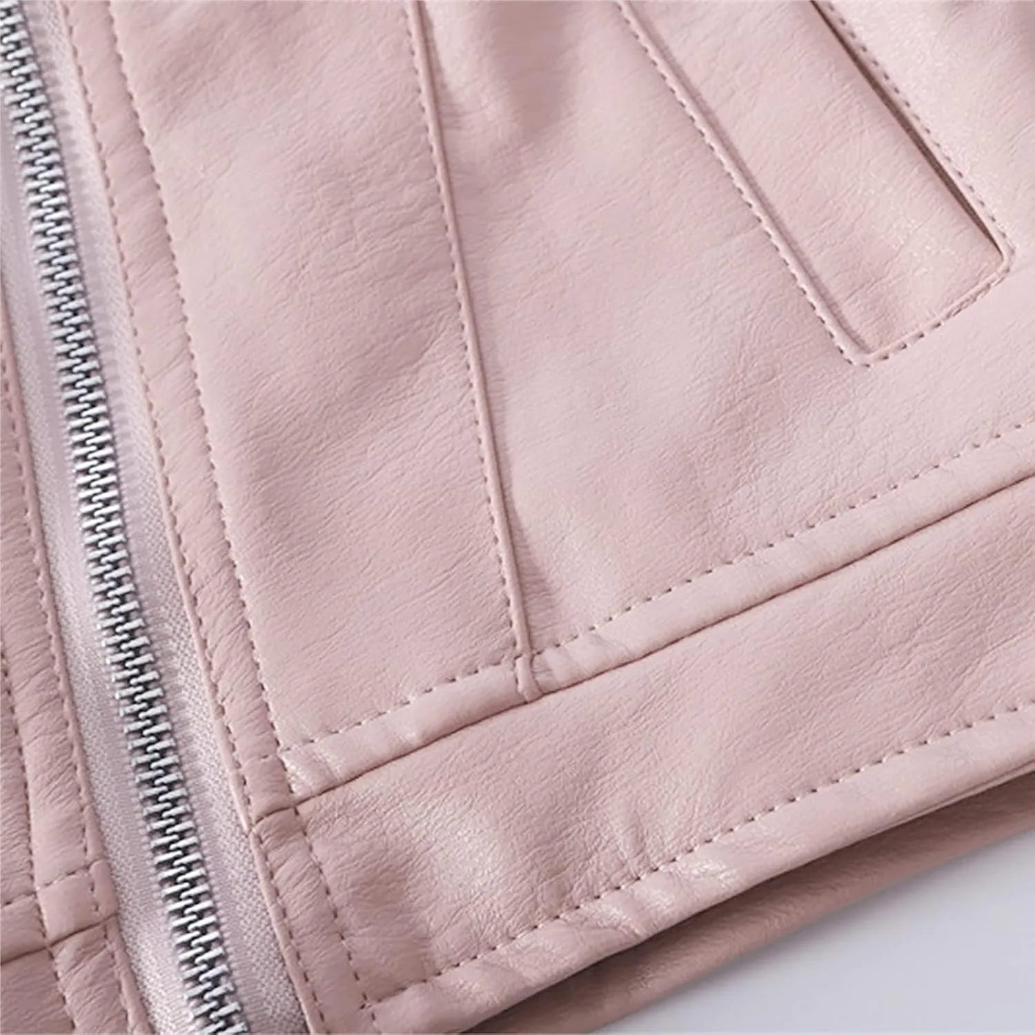 Toddler Girls Faux Leather Jacket Coats for Kids Motorcycle Biker Leather Jackets Outerwear Fall Fashion Clothes
