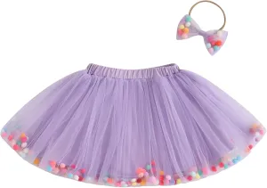 Tutu for Toddler Girls Baby Tulle Rainbow Skirt Kids Little Girls Ballet Dress Birthday Tutu Outfits Clothes