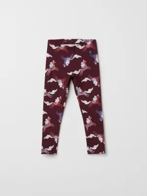 Unicorn Print Kids Leggings