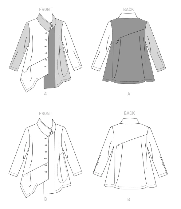 Vogue Pattern V1784 Misses Shirts