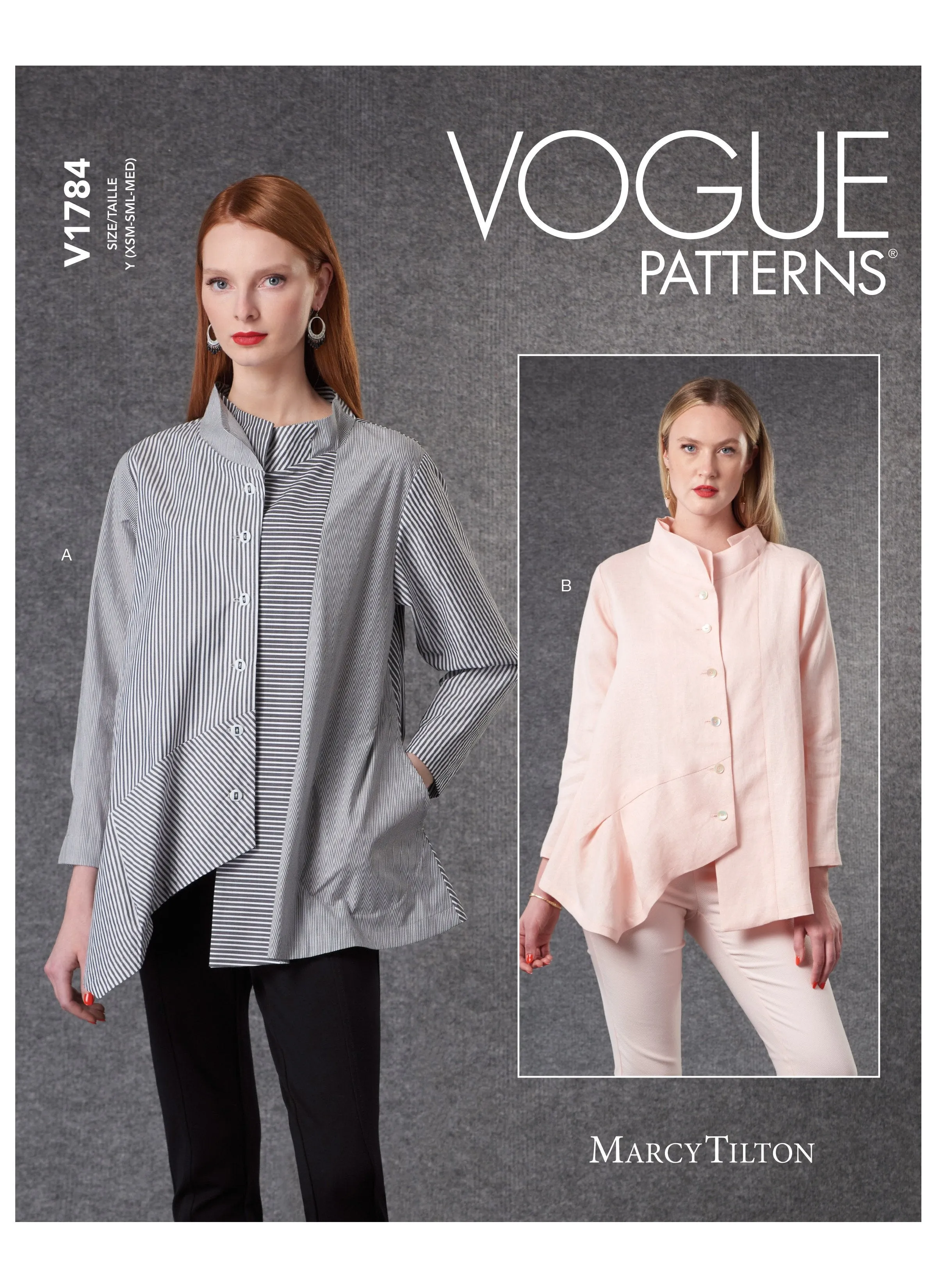 Vogue Pattern V1784 Misses Shirts