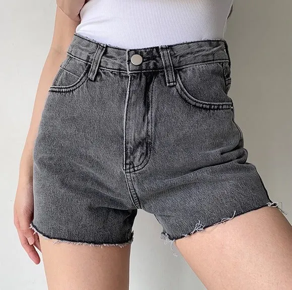 Wenkouban - 90s Cowboy Denim Shorts