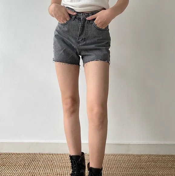 Wenkouban - 90s Cowboy Denim Shorts
