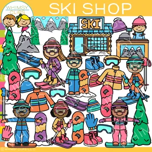 Winter Ski Shop Clip Art