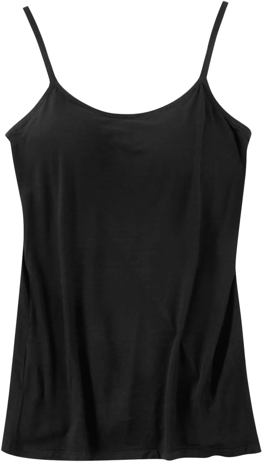 Women Camisoles Tank Top Trendy Basic Yoga Vest with Built in Padded Cotton 2025 Summer Home Daily Casual Shirts