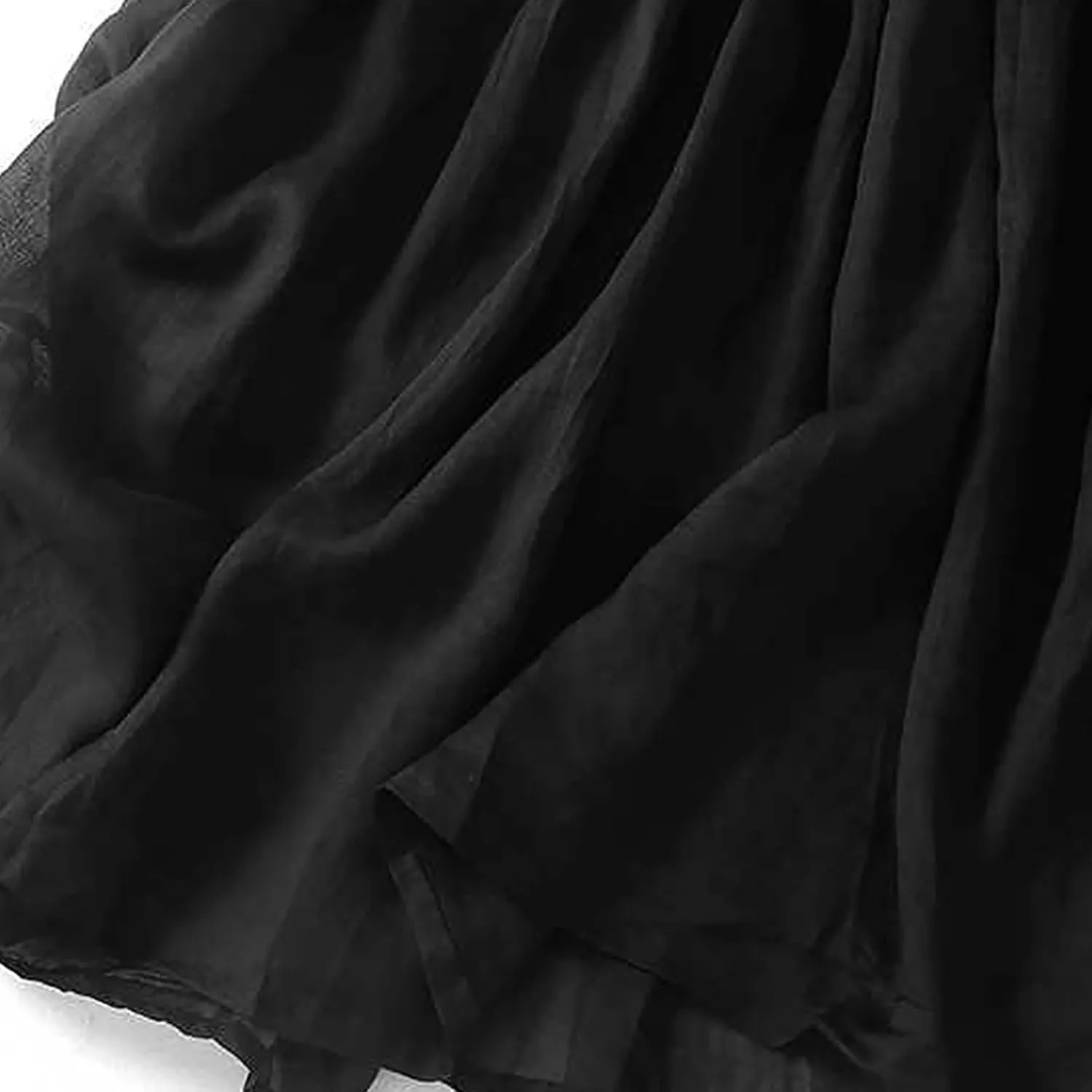 Women Casual Cotton Linen Skirts Baggy Frill Tie Waist A-Line Midi Skirt Summer Fashion Going Out Daily Skirts