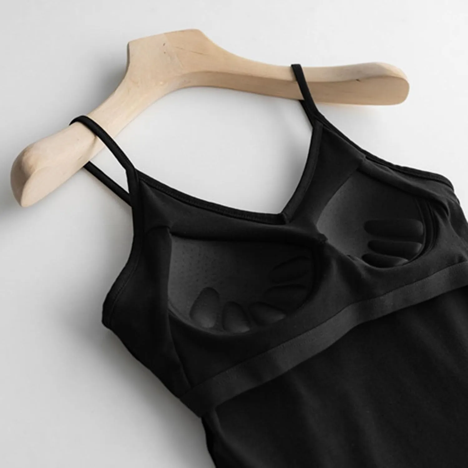 Women'S Cotton Tank Top with Shelf Bra Adjustable Wider Strap Camisole Basic Cami Tanks Sleeveless Layer Top