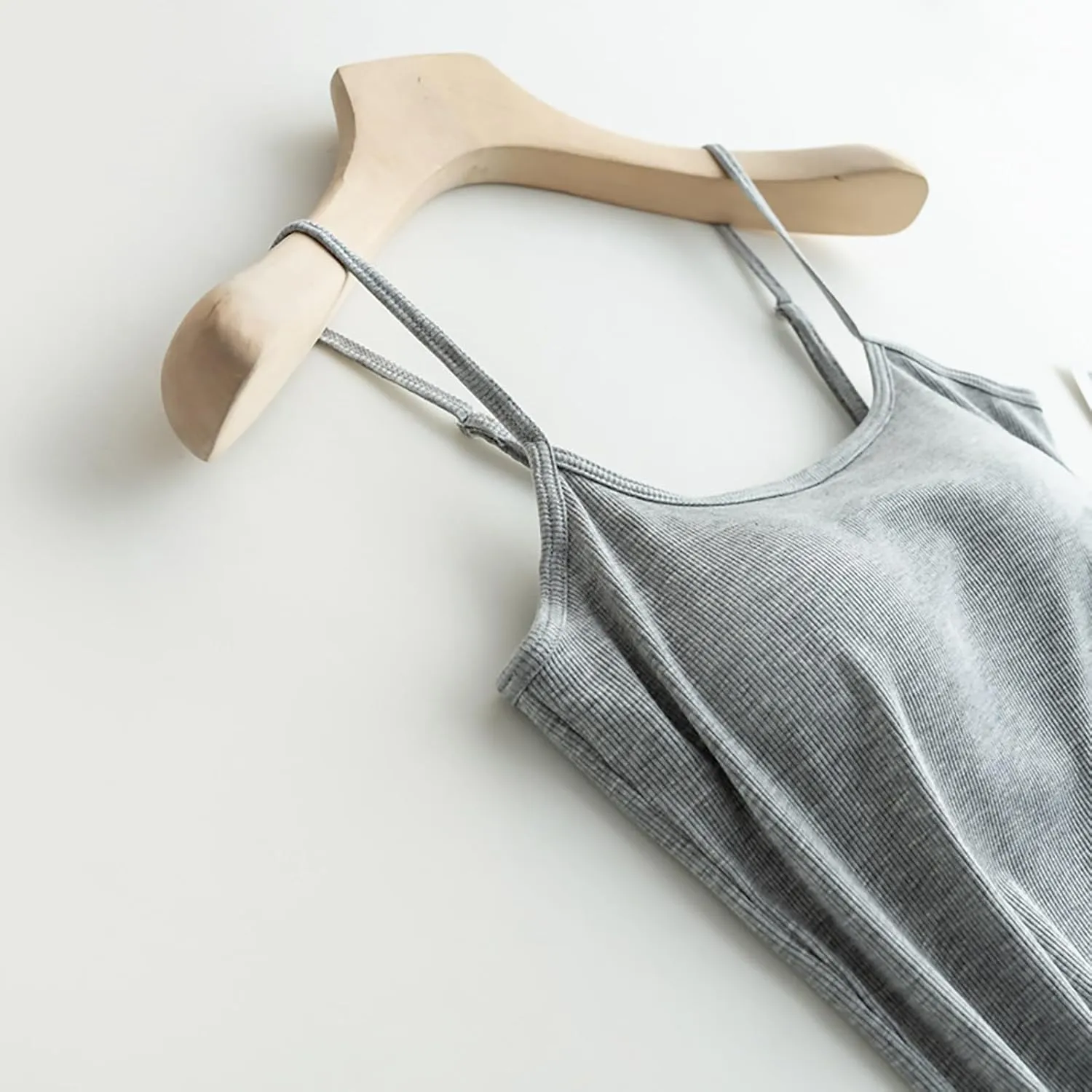 Women'S Cotton Tank Top with Shelf Bra Adjustable Wider Strap Camisole Basic Cami Tanks Sleeveless Layer Top