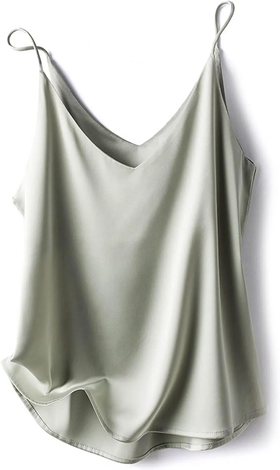 Women's Fit Camisole with Built in Bra - Basic Undershirt Adjustable Spaghetti Strap Tank Crop Tops