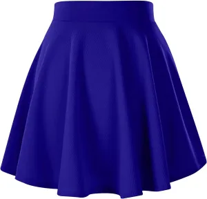 Womens High Waist A Line Mini Skirt Fashion Casual Pleated Skort Short Mini Petticoat Skirts for Tennis Golf