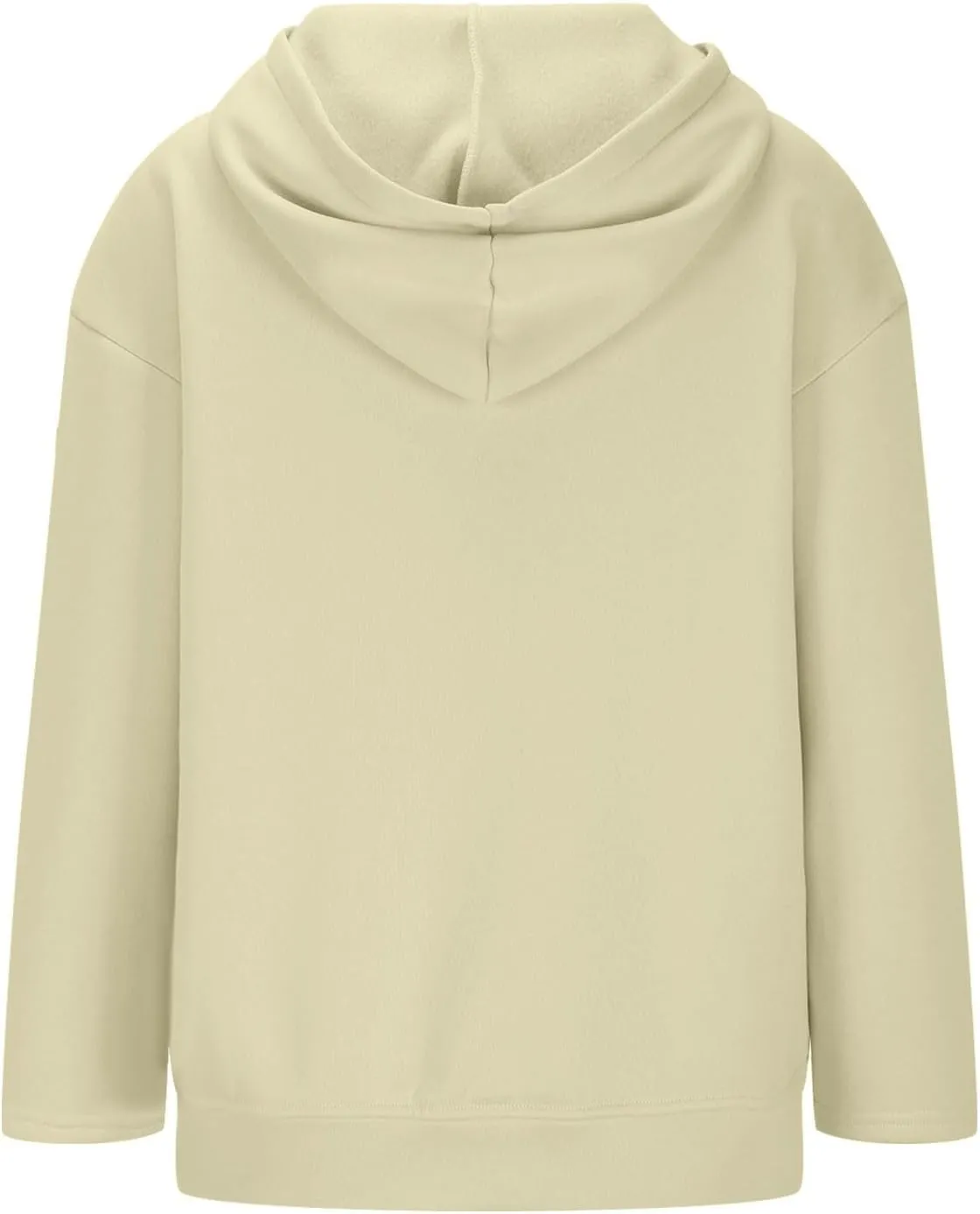 Womens Hoodie 2024 Oversized Sweatshirt Fleece Soft Hoodie Sweatshirts Solid Color Long Sleeve Pullover Top With Pocket