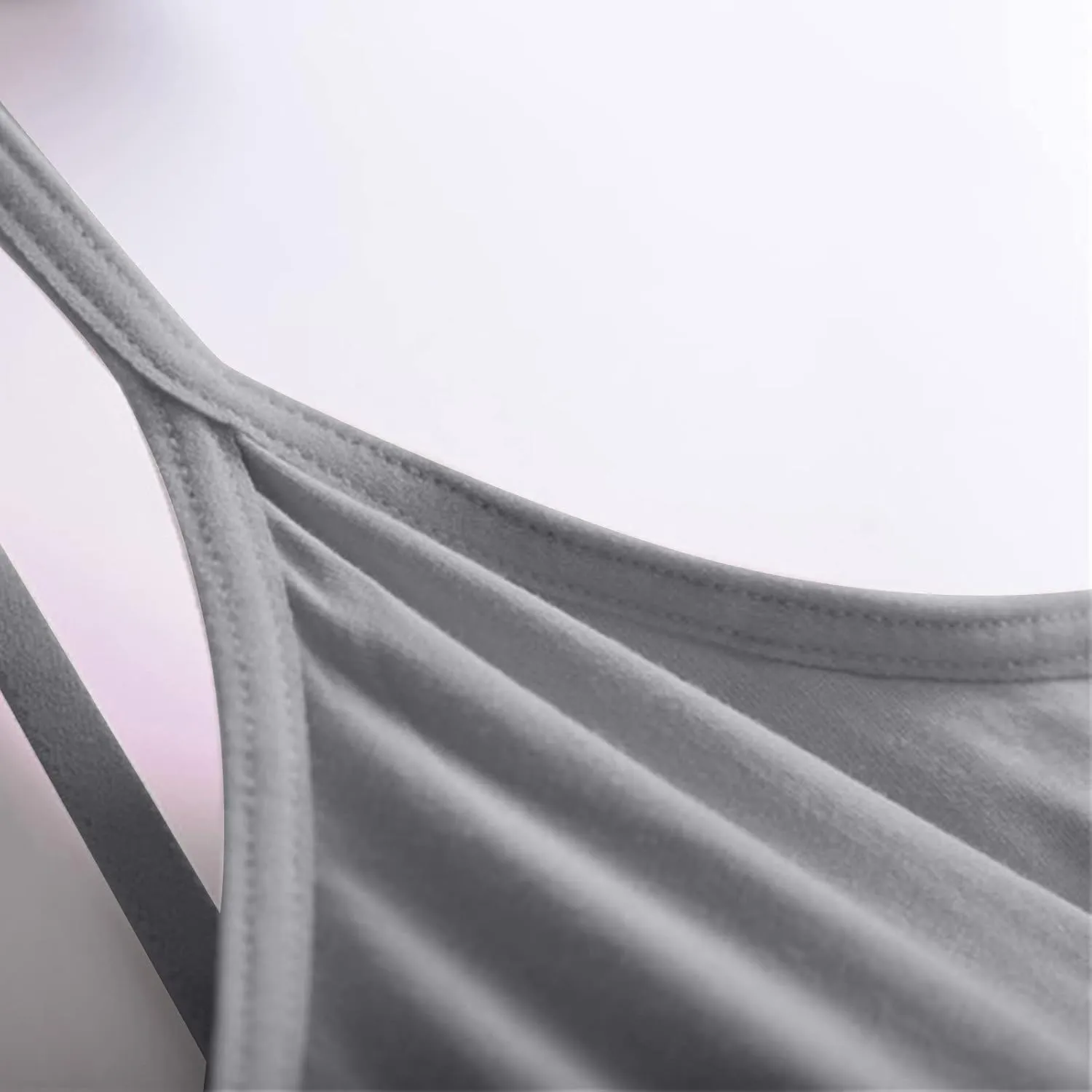 Womens Modal Camisole Spaghetti Strap Tank Tops with Shelf Bra Stretch Cami Undershirts Layer Padded Bra Yoge Camisole