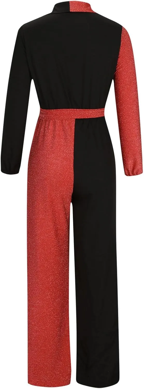 Womens Pants Coveralls Pants Unitard for Women Straight Leg Plain Long Leg Summer Fall Pants 2025