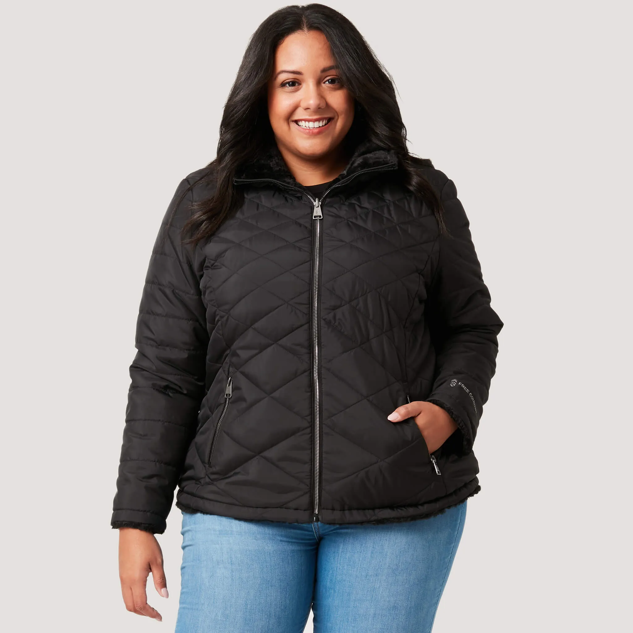 Women's Plus Size FreeCycle® Cloud Lite Reversible Jacket