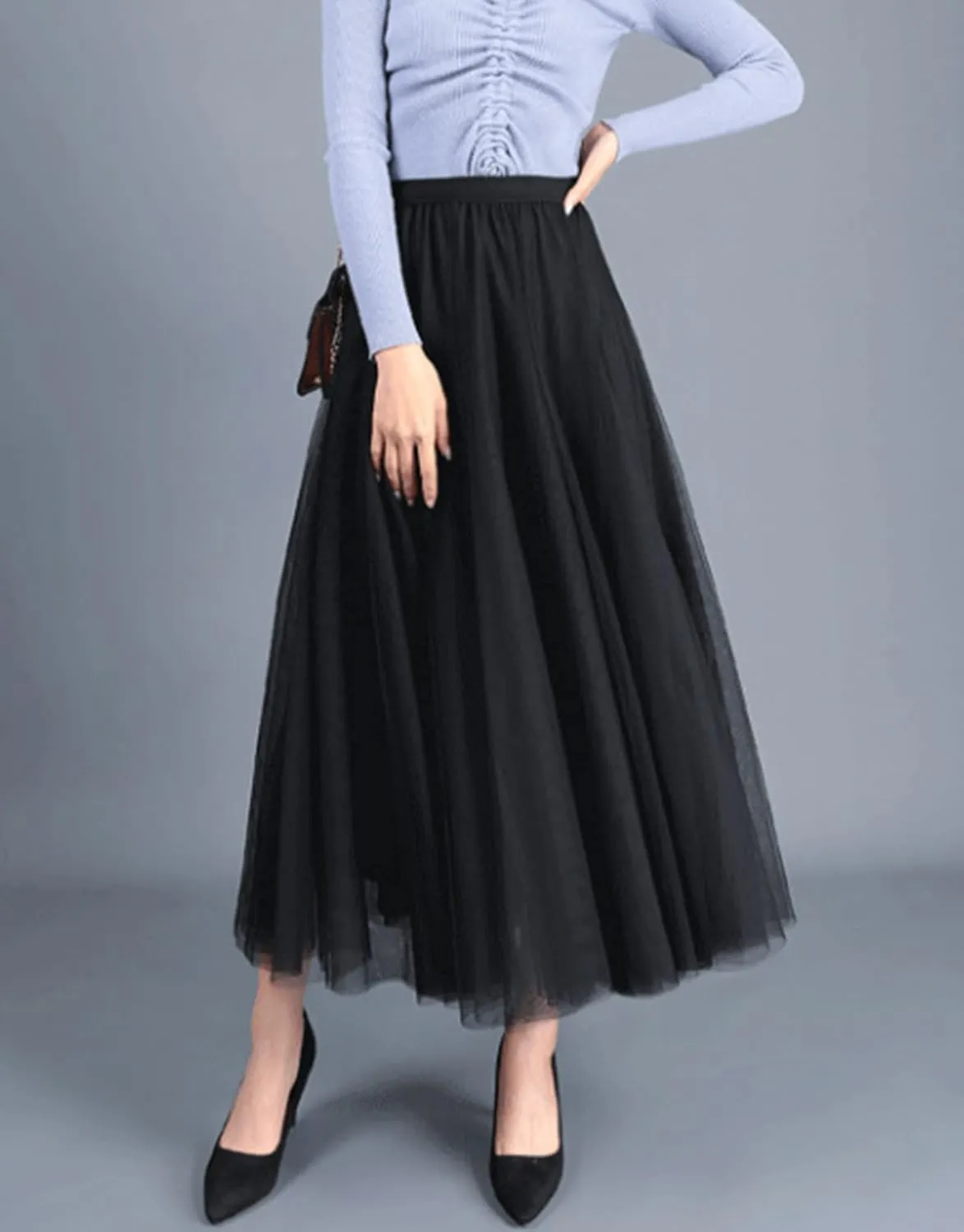 Women's Red/Blue/Grey/Pink/Black/Coffee Layered Mesh Prom Party Tulle Tutu A-Line Evening Tutu Skirts