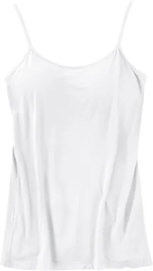 Women's Shelf Bra Camisole Tops Adjustable Spaghetti Strap Built in Bra Cami Tank Tops Relaxed Fit Cotton Undershirts