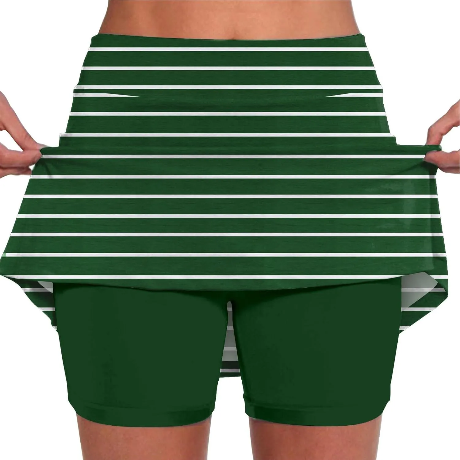 Womens Skorts with High Waist Pockets Tummy Control Plus Size Athletic Sports Pants Skirt Casual Pants for Women