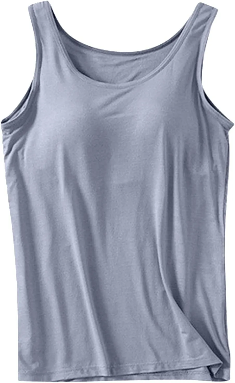 Womens Tank Tops with Built in Bra Camisole Yoga Bra Workout Shirts Basic Padded Cotton Undershirt 2025 Summer